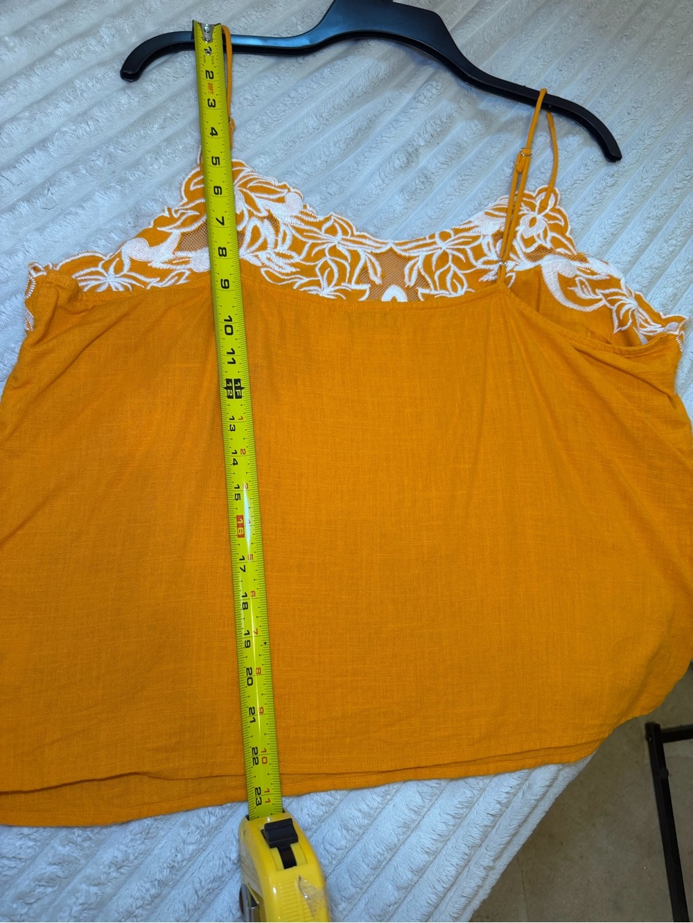 Express Orange Floral Applique Cami XL - Picture 13 of 14
